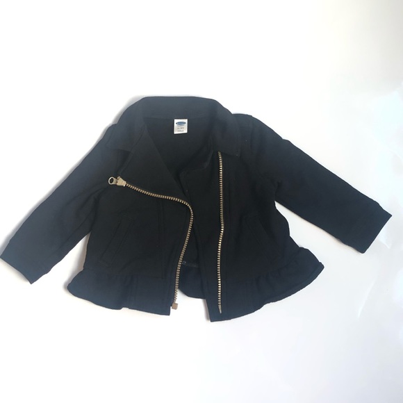 Old Navy Other - Old Navy Black Moto-style Jacket Sz 12/18mon